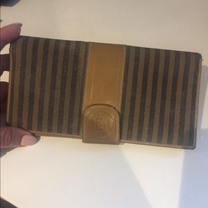 Vintage Striped Fendi Wallet